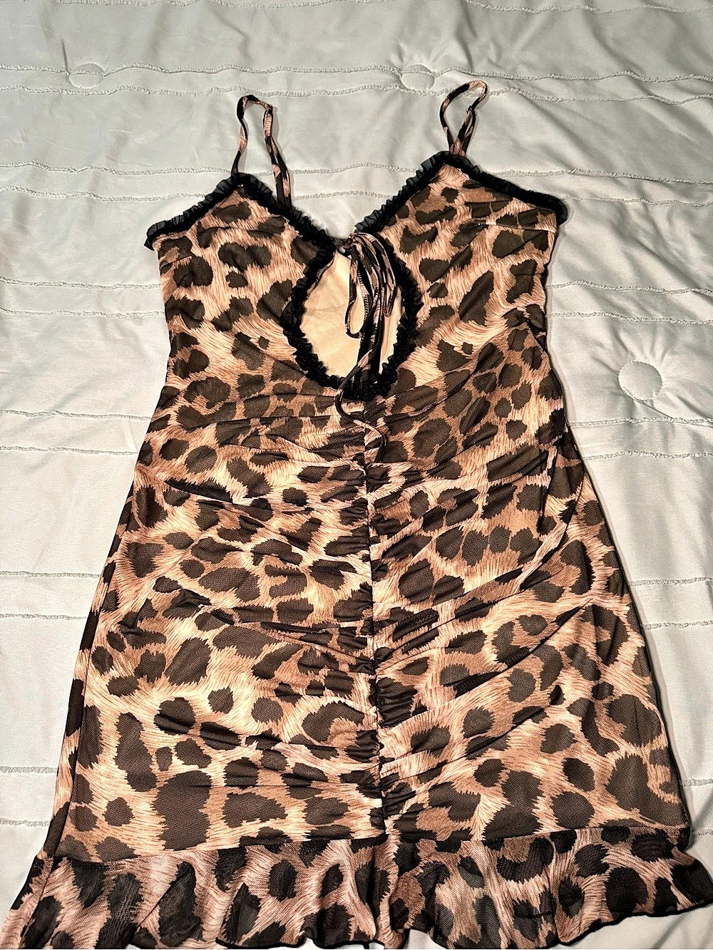 Leopard Print Mini Dress